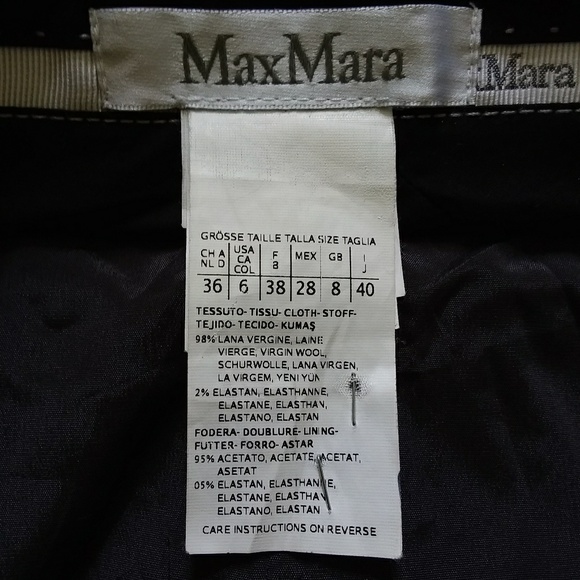 Max Mara charcoal gray wool pencil skirt - Picture 6 of 8